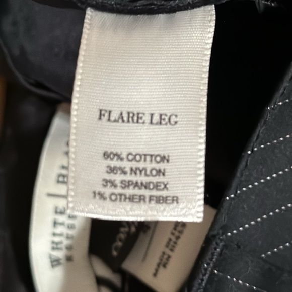 WHITE HOUSE BLACK MARKET Contour Curvy Fit Flare Leg Trouser Size 4 Black - Picture 9 of 9